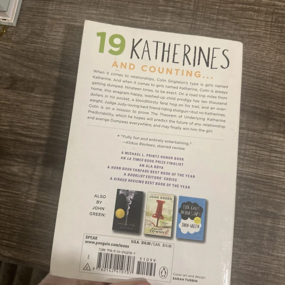 An Abundance of Katherines - Paperback‎ By Green, John - GOOD